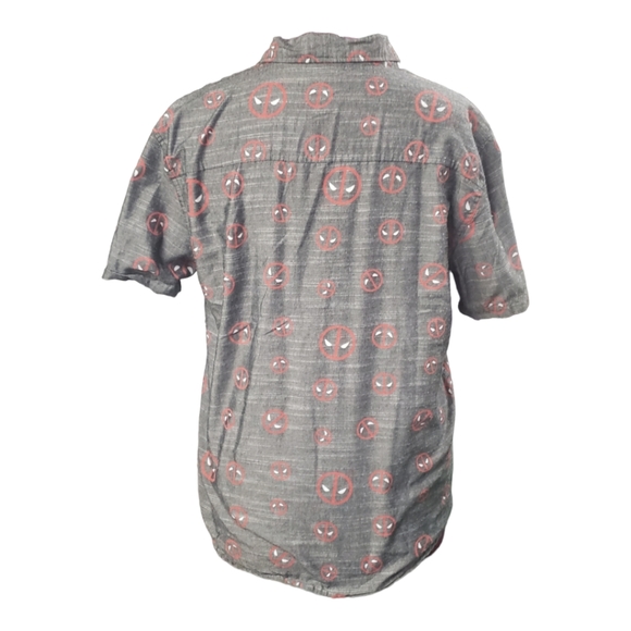 DEADPOOL. button down shirt. Large. (Sku477) - Picture 5 of 11